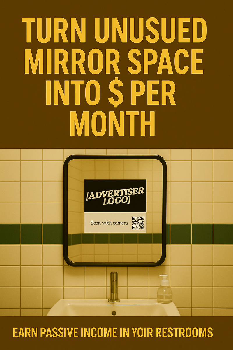 Stop Wasting Bathroom Traffic — Mirror & Door Marketing Kit for O...