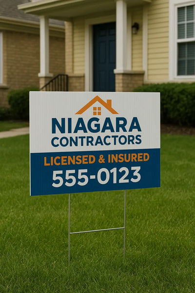 Complete Contractor Branding Package - Professional Marketing Bundle Niagara Stands Out