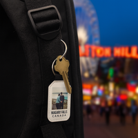 Niagara Falls Souvenir Keychains — Custom PU Leather (Pack of 10)