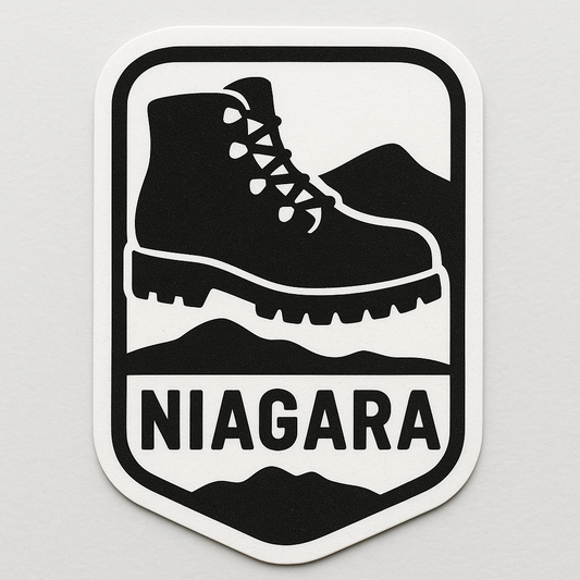Waterproof Niagara Hiking Boot Decal Orajet vinyl sticker (3" | 4" | 5") preview 1