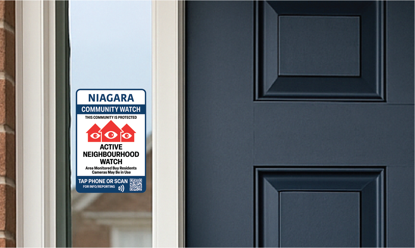 Niagara Community Watch Signs + NFC Reporting Decal