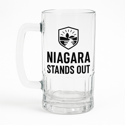 16oz Frosted Beer Mug — Custom Print Niagara Stands Out
