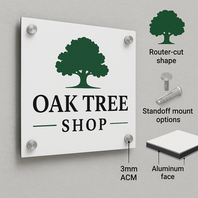 ACM fascia signs Niagara - commercial storefront signage