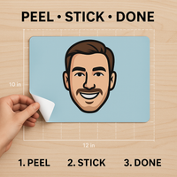 Laptop Lid Mini-Me Cartoon Wraps - MacBook & Surface Compatible Niagara Stands Out