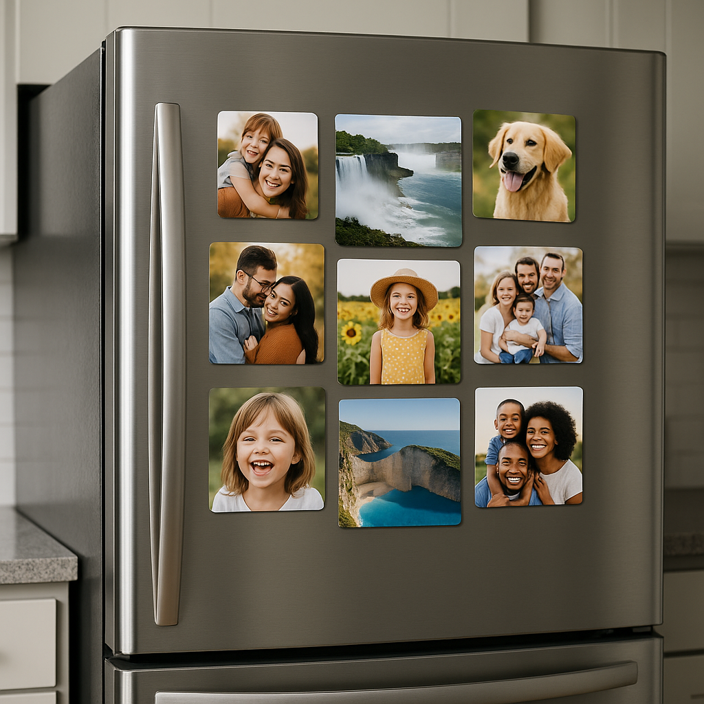 Bulk Photo Fridge Magnets — 25-Pack Minimum (Canada)