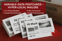 Variable-Data Postcards Niagara – 1-to-1 Marketing in 4 Days Niagara Stands Out