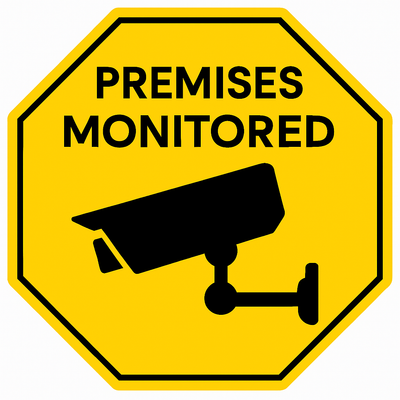 Premises Monitored Decal