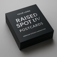 Postcards — Matte Lamination + Raised SPOT UV (16pt → 18pt feel)