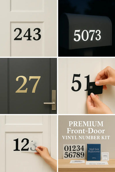 Premium Front-Door Vinyl Number Kit Niagara Stands Out