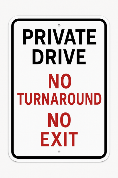 Private Drive — No Turnaround / No Exit (Niagara) Niagara Stands Out