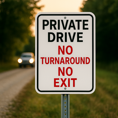 Private Drive — No Turnaround / No Exit (Niagara) Niagara Stands Out