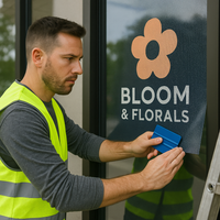 Storefront Refresh — ACM Fascia + Window Perf + Door Kit (Installed) Niagara Stands Out