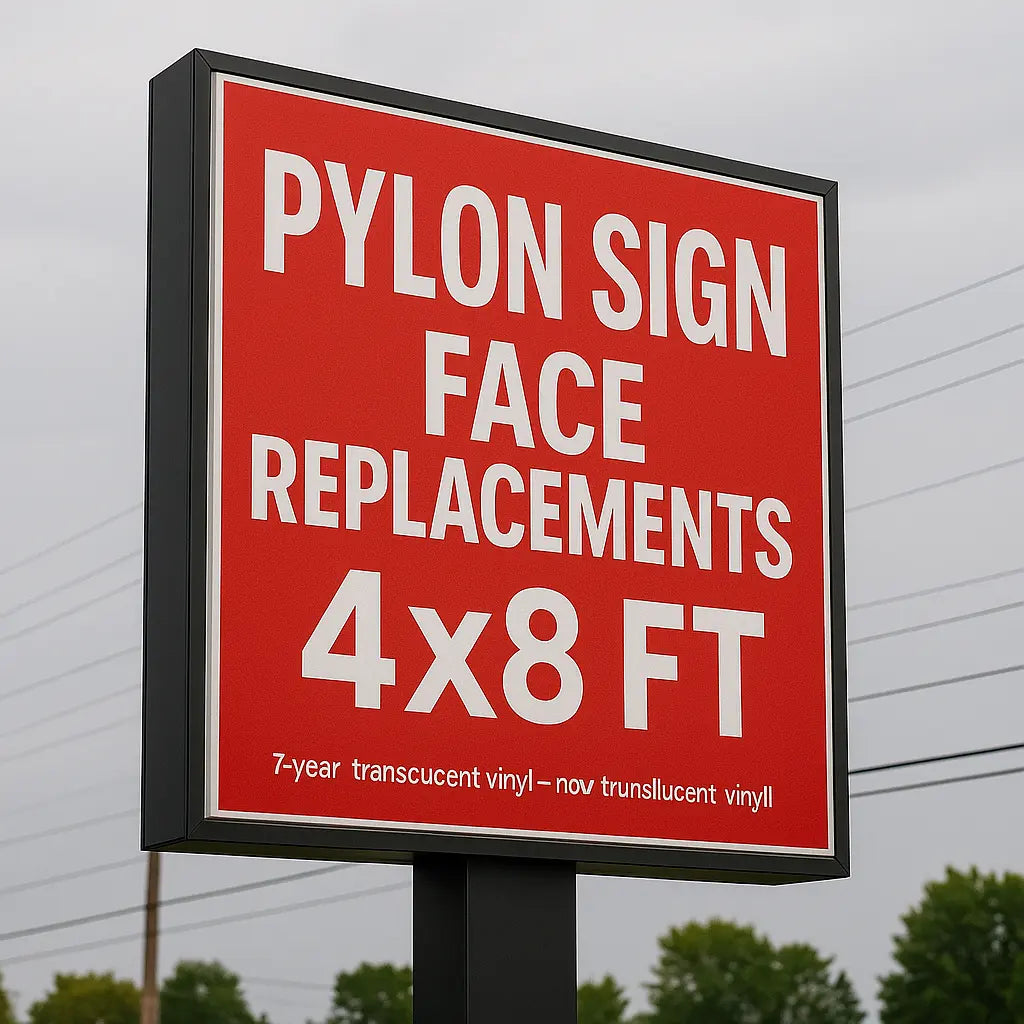 Pylon Sign Face Replacement – Lexan & Flex Niagara Stands Out