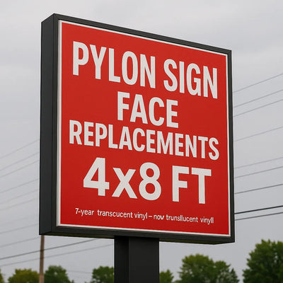 Pylon Sign Face Replacement – Lexan & Flex Niagara Stands Out