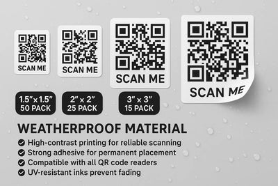 QR Code Stickers | Contactless Payment & Menu Solutions | Restaurant QR Codes Niagara Stands Out