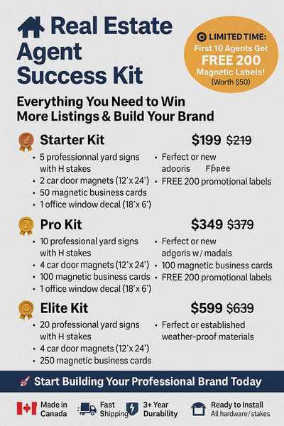 Real Estate Agent Success Kit - Complete Marketing Package Niagara Stands Out