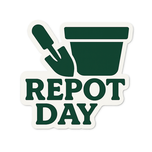 Same-Day Repot Day Gardening Sticker Sticker in Niagara Repot Day Gardening Sticker