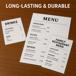 Restaurant Menu Printing - Standard Laminated (8.5" x 11") - 250 Count
