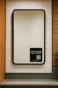 Stop Wasting Bathroom Traffic — Mirror & Door Marketing Kit for O...