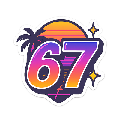 Buy 67 Sticker Canada — Waterproof Vinyl | $7.95 CAD