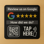 Square Google Review Sticker Review Us on Google Sign aef aef b bbe fcbe
