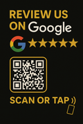 Google Review NFC Decal for Game Shops - Review Us on Google Sign