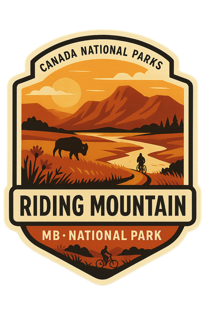 Riding Mountain National Park Sticker Canadian National Riding Mountain National Park Emblem