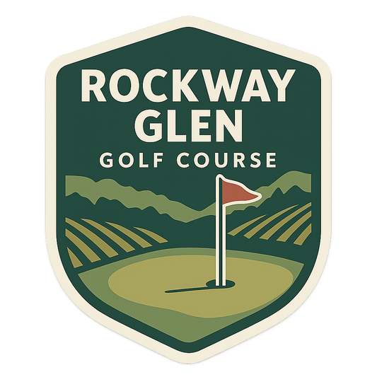 Same-Day Rockway Glen Vintage Golf Sticker in Niagara Rockway Glen Vintage Golf Sticker