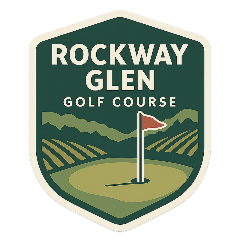 Same-Day Rockway Glen Vintage Golf Sticker in Niagara Rockway Glen Vintage Golf Sticker