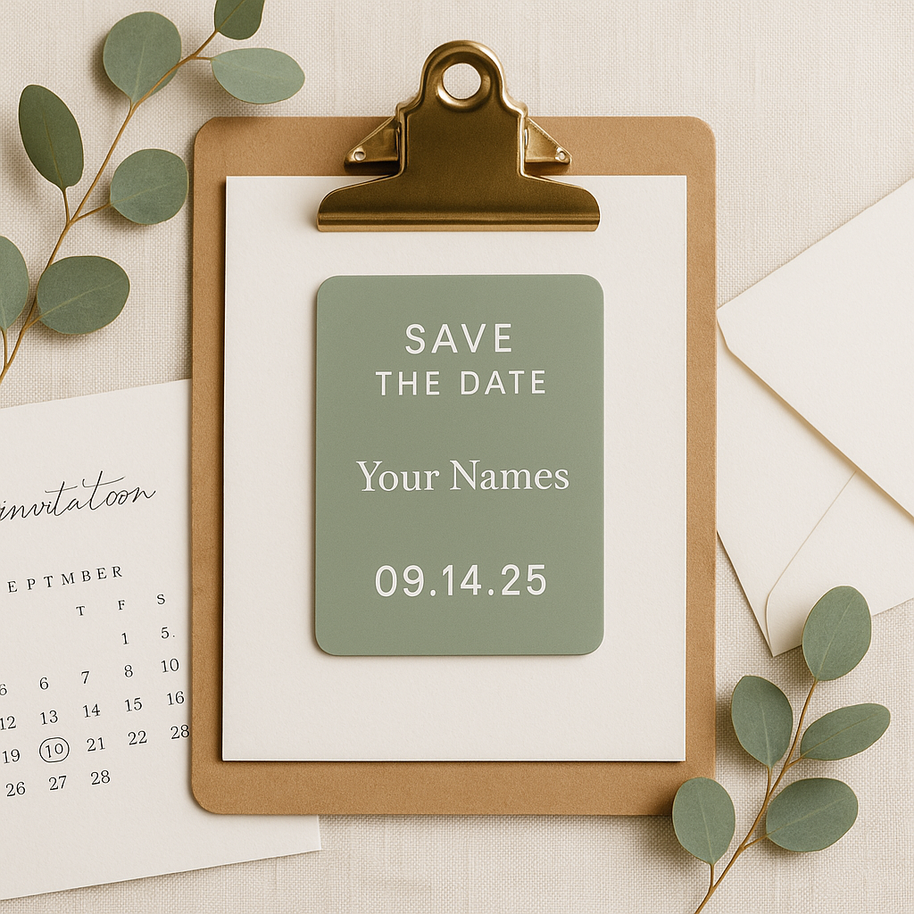Save-the-Date Magnets — Photo & Text (Canada)