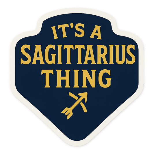 Same-Day Sagittarius Thing Sticker Design Sticker in Niagara Sagittarius Thing Sticker Design