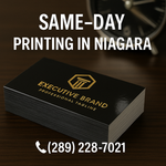 16pt UV Gloss Business Cards - Thick Premium Executive Niagara Same Day Niagara Stands Out
