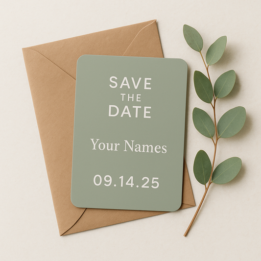 Save-the-Date Magnets — Photo & Text (Canada)