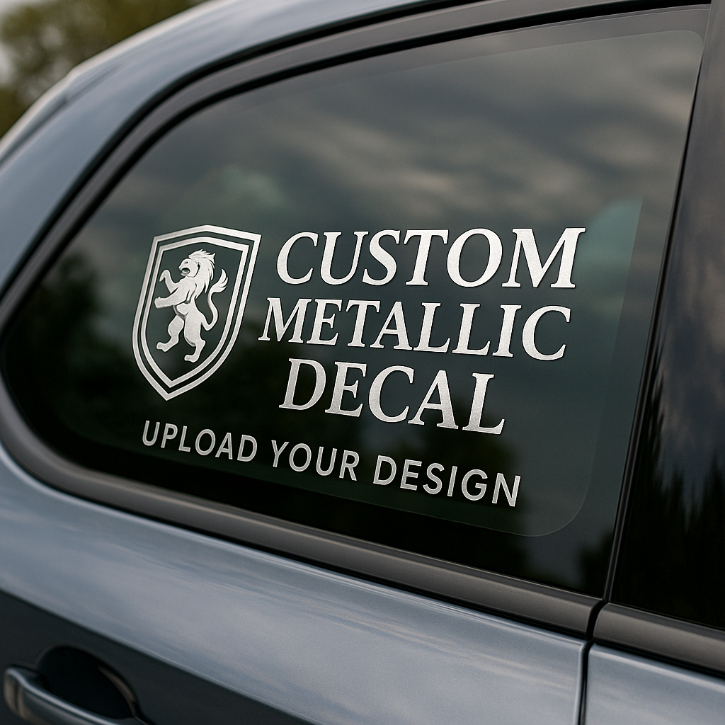 Custom Metallic Decals — Upload Your Design (Gold, Silver - Niagara Stands Out