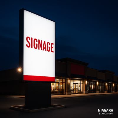 Niagara's Storefront Sign Experts - Survey to Install in
