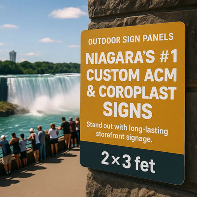 Custom Outdoor Sign Panels – Pickup or Install in Niagara Niagara Stands Out