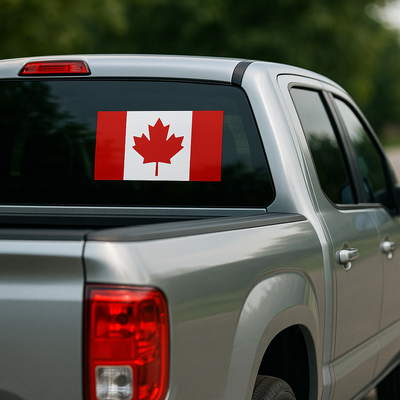 Canadian Flag Decal Pair — Left/Right Mirrored (Outdoor Vinyl) Niagara Stands Out