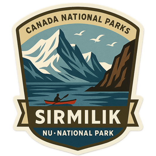 Sirmilik National Park Design Sticker Canadian National Sirmilik National Park Emblem Design
