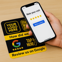 Square NFC Review Decal 8×8″ | Tap to Review for Google | Ships f...