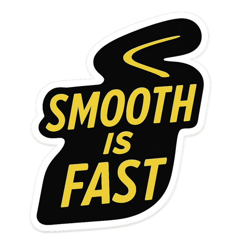 Smooth Speed Racer Sticker Orajet vinyl sticker (3 in | 5 in | 7.5 in) preview 1