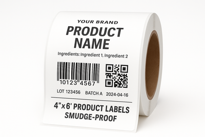 Product Labels — 4" × 6" Matte BOPP Variable Data | Niagara Stands Out