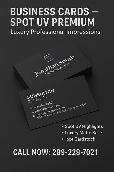 Business Cards — Spot UV Premium Niagara Stands Out