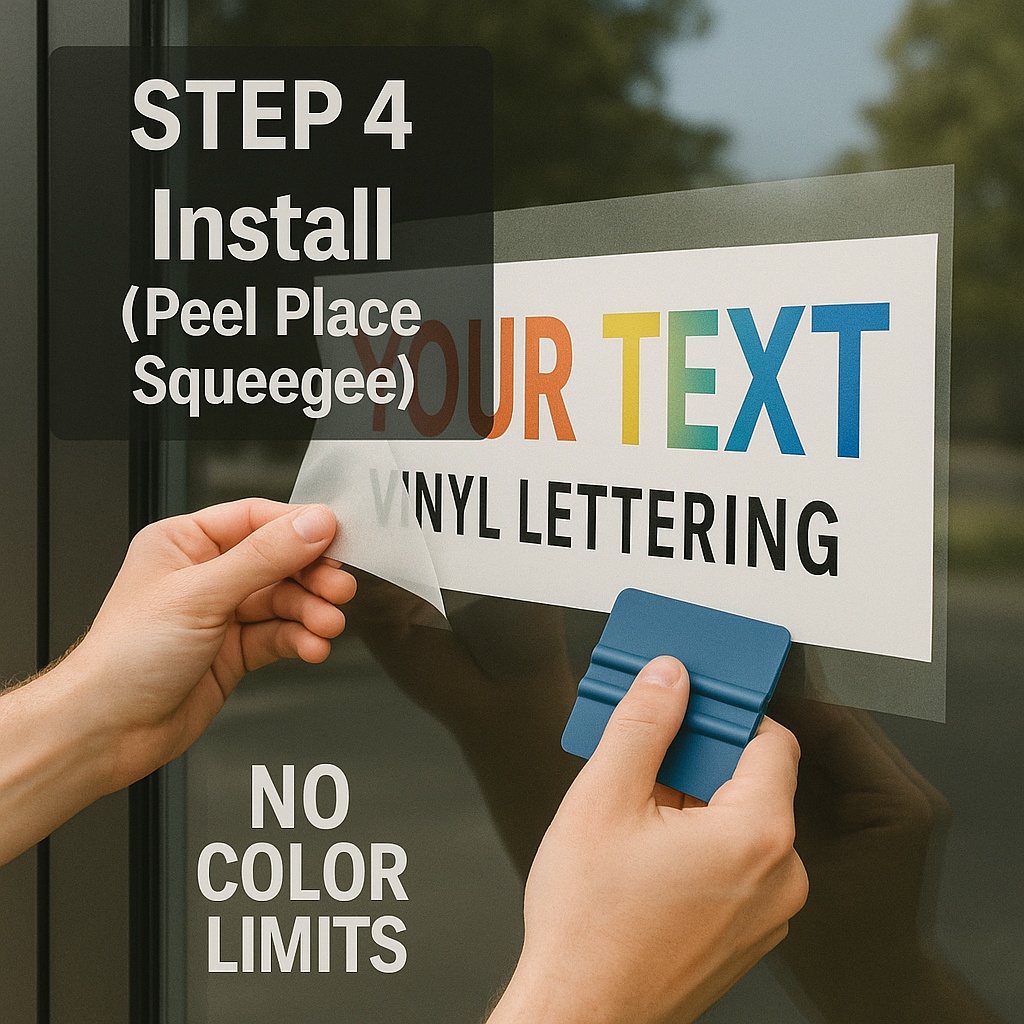 Custom Cut Vinyl Lettering — Fixed Sizes Niagara Stands Out
