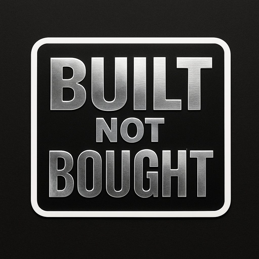 chrome text vinyl sticker