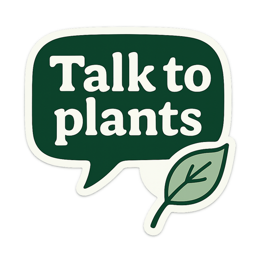 Talk to Plants Sticker Design | Plant Lover Sticker - Product Image