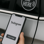 Circle NFC Google Review Decal – Round Tap Sticker - 8