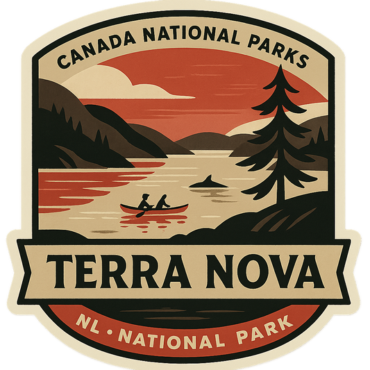 Same-Day Terra Nova National Park Emblem Sticker in Niagara Terra Nova National Park Emblem fa ab ce d abbcad