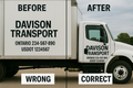 CVOR & Truck Numbers — Ontario & USDOT Door Decals Niagara Stands Out