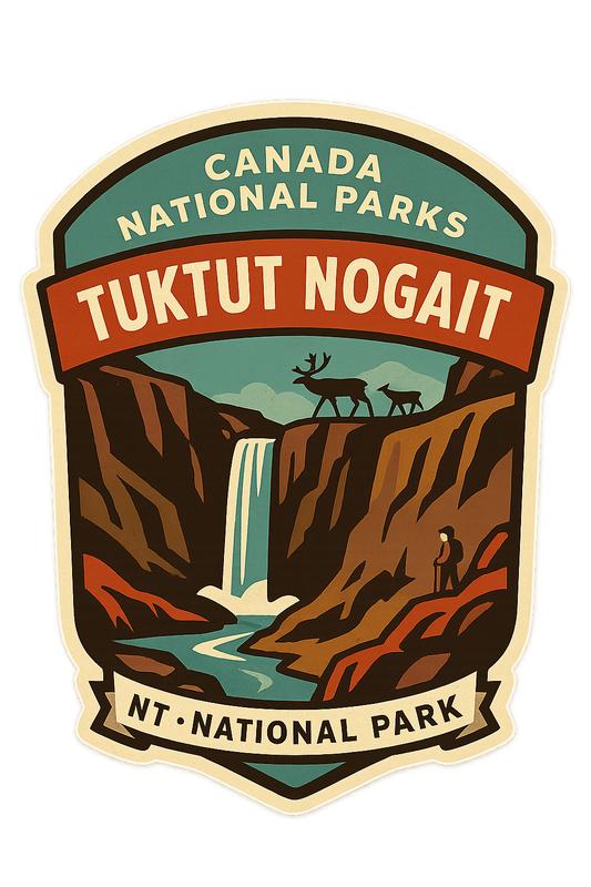 Tuktut Nogait National Park Badge Sticker Tuktut Nogait National Park Badge e a  dd debc