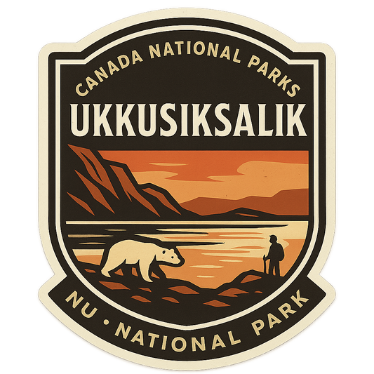 Ukkusiksalik National Park Sticker Sticker Canadian Ukkusiksalik National Park Sticker